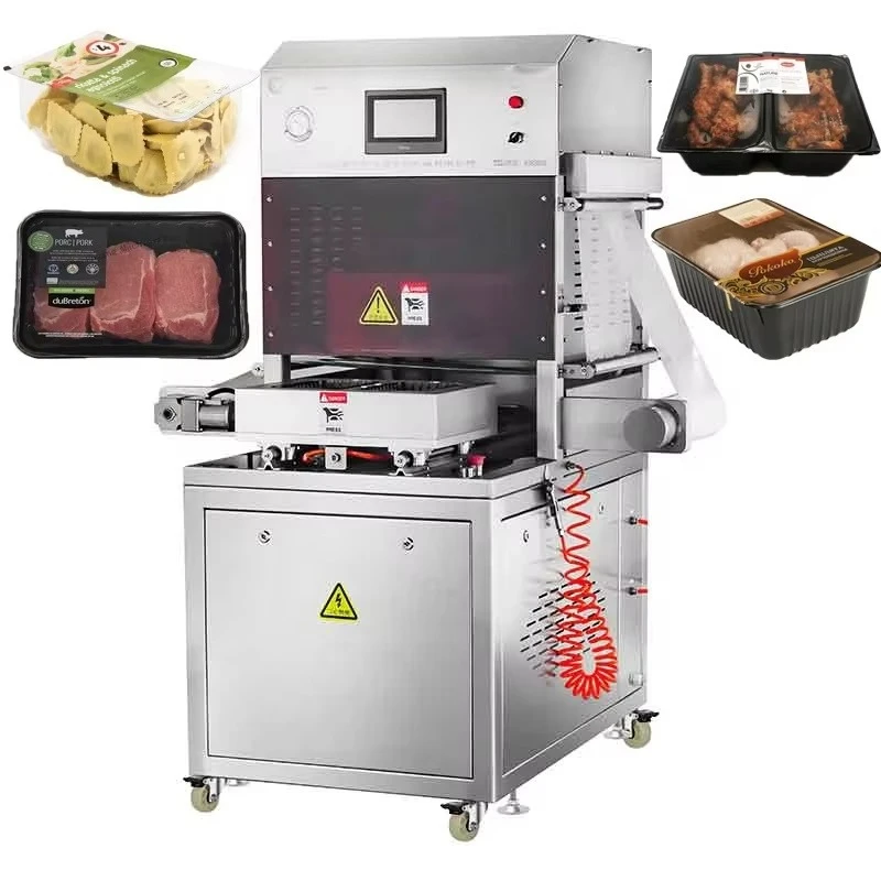 Frozen Food Packaging MAP Tray Sealer Custom Vacuum Packing Machine Modified Atmosphere Packaging Equipment
