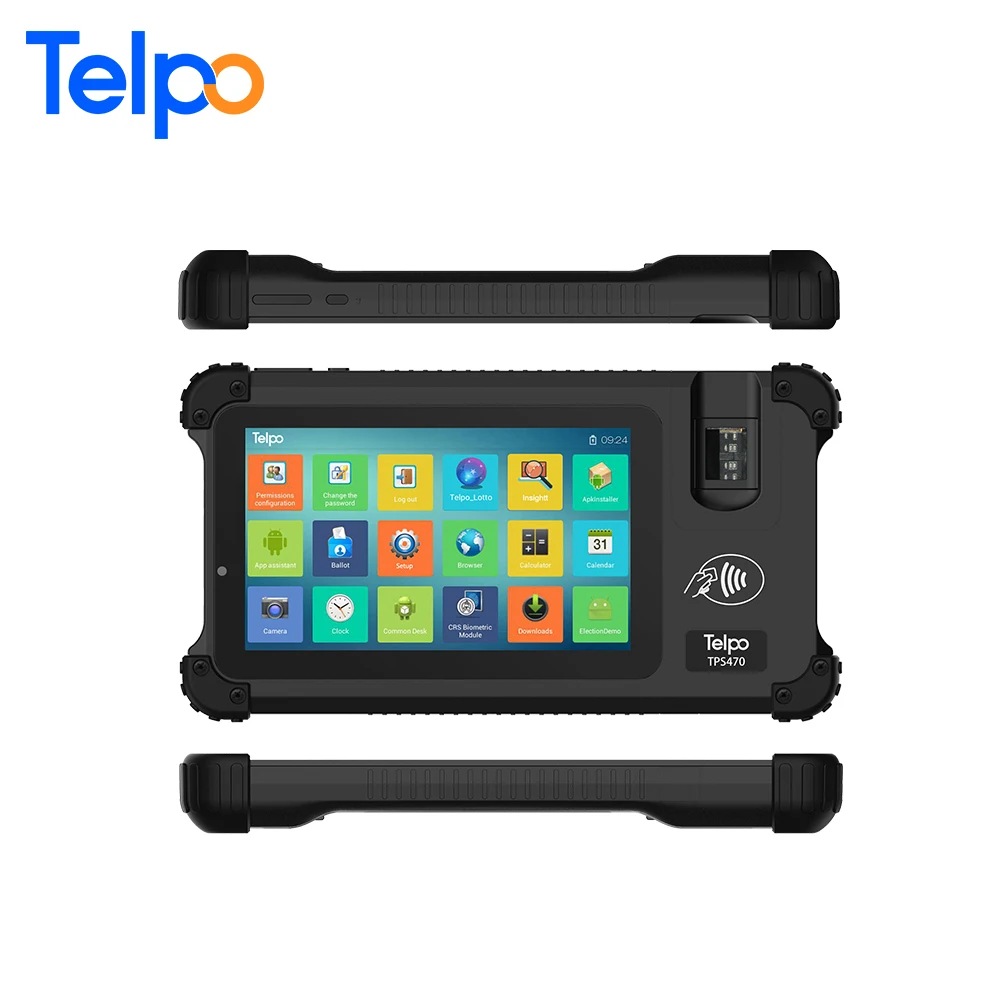 android finger scanner tablet with rfid reader biometric handheld device