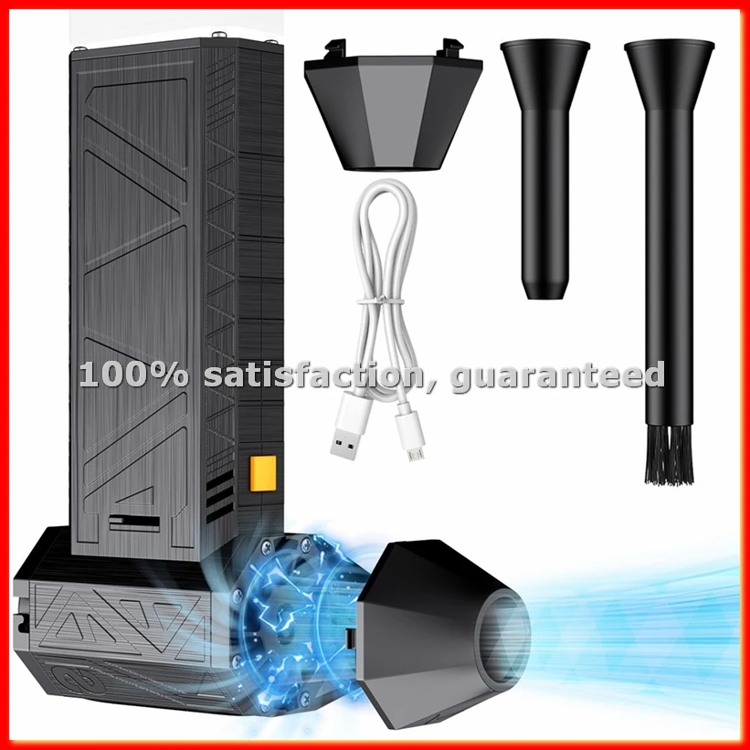 Compressed Air Duster 130,000 RPM Super Power Fan Mini Blower,Electric Air Duster for Cleaning Keyboard,PC,Car-A13G