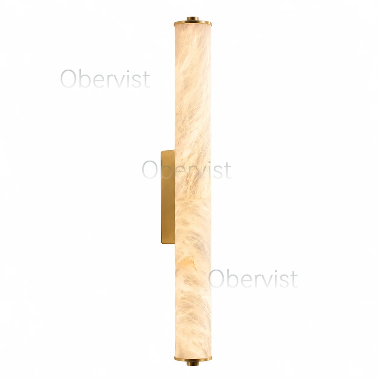 Natural Snowflake Marble LED Wall Sconce, Solid Copper Accent Light for Living Room Hallway Balcony