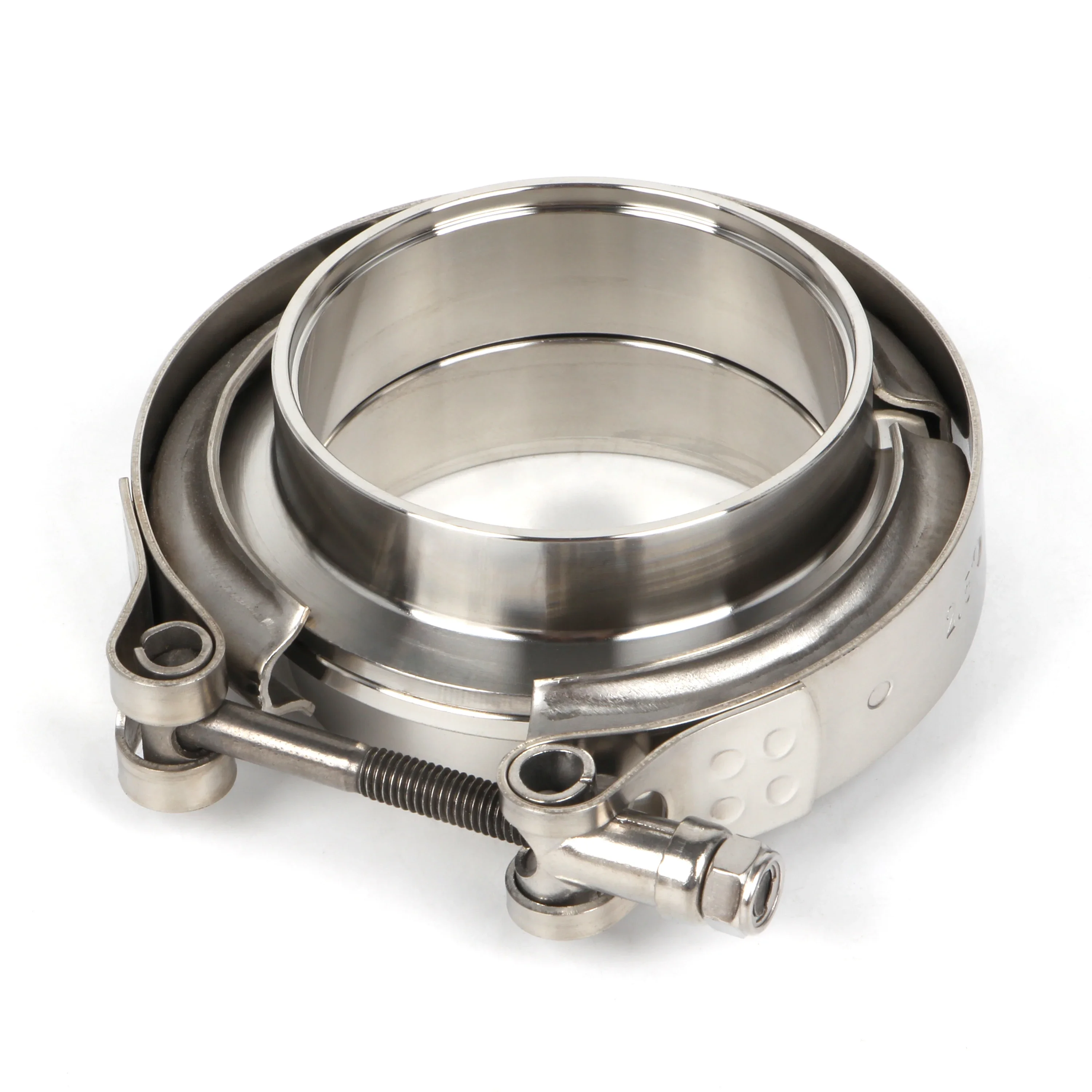 

BATTLE BEE With Ridge Exhaust 304 Stainless 2"& 3" Turbo Exhaust Pipe V-Band Flange&Clamp Kit Male/Female Universal