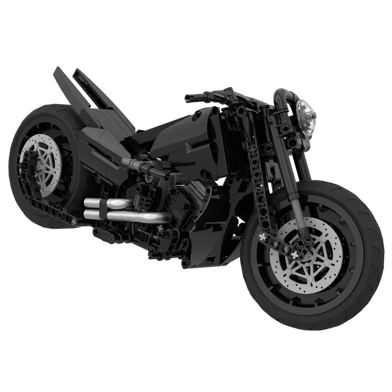 Décennie s de construction de moto technique de luxe pour enfants, Batmobile Moc-42155 Chopper, briques d'assemblage créatives, jouets de bricolage, cadeaux, 471 pièces