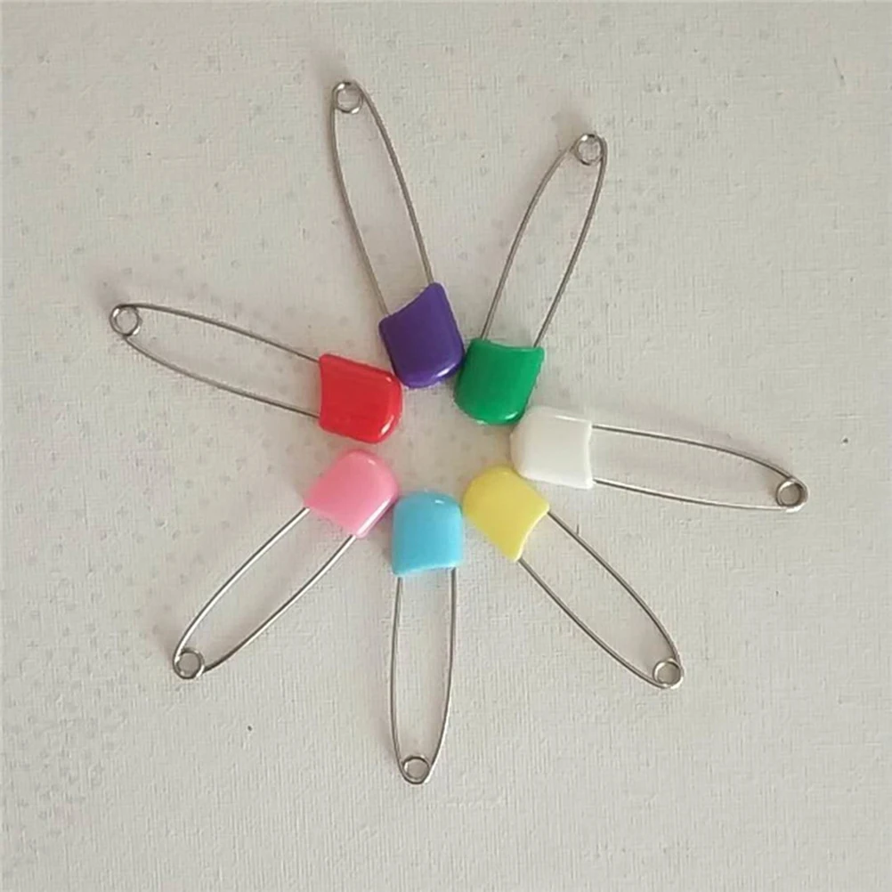 

100Pcs Bread Tip Pins Heavy Duty Nickel Plated Steel Wire Safety Pins for Clothing Blankets Scarves Crafts Home Office Use Multi