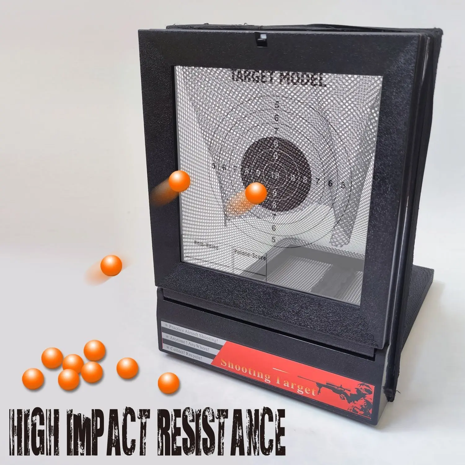 リサイクル可能な射撃ターゲットボックス-大人用屋内練習用水弾矢トレーニングターゲット射撃ネットボックス-アーチェリーとスリングショット用