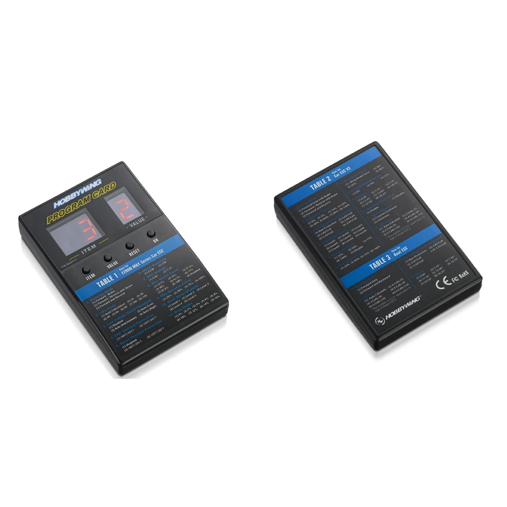 Hobbywing RC Remote Control Vehicle Electric Adjustment Digital Setting Card Program Card Editing Card