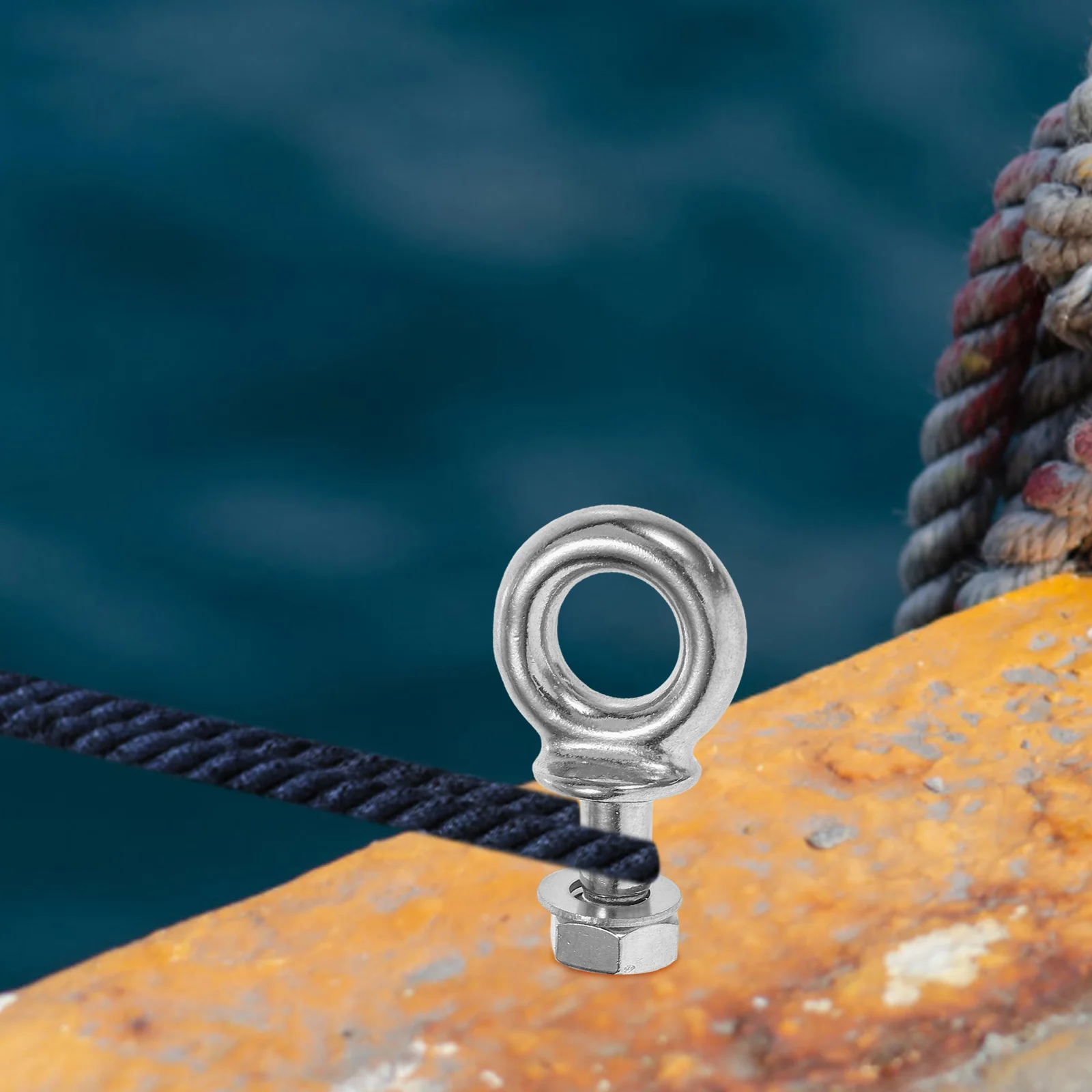 

Durable Stainless Steel Lifting Eye Bolts M10 X 100 Heavy Duty Corrosion Resistant for Marine Outdoor Use with Nut Washer Hook