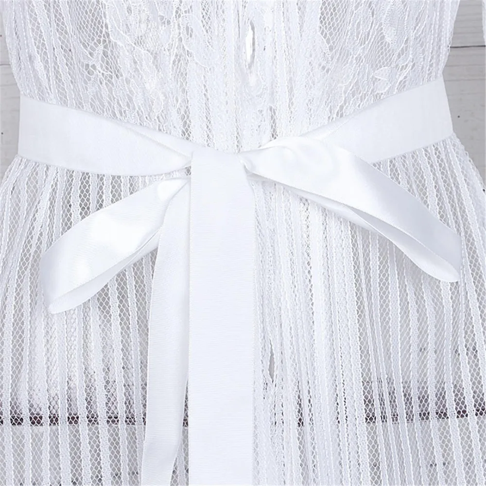 S - XL Sexy, durchsichtiges, gehäkeltes Spitzen-Tunika-Strandkleid, langes Strandkleid, Strandmode, Damen, V1318 – Detail 28