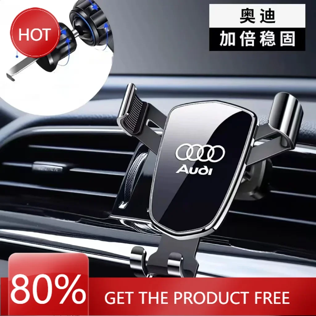

2025 Gravity Car Phone Holder For Audi A1 A2 A3 8L 8P 8V A4 B5 B6 B7 B8 A5 8T A6 C5 C6 C7 A7 A8 D2 D3 Q3 Q5 SQ5 Q7 Auto Accessor