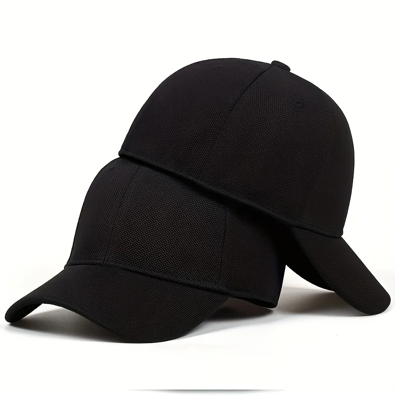 Herren Baseballkappe mit Rückverschluss Hip-Hop-Kappen Frühling Sommer Sonnenhüte Damen Snapback-Hüte Leichte Einfarbige Baseballkappen – Detail 2