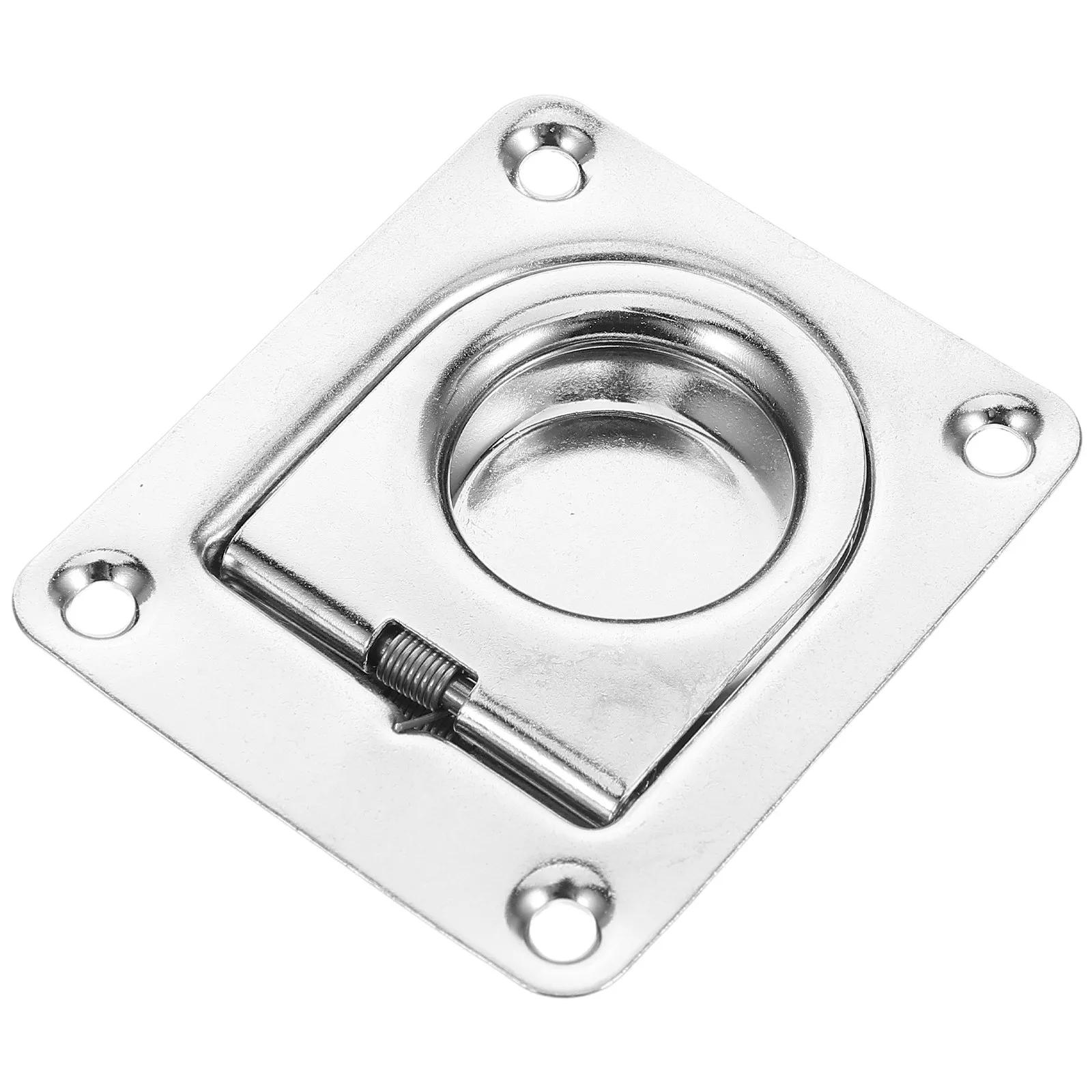 

Stainless Steel Boat Hatch Pull Handle 65x56mm Flush Mount Recessed Spring Loaded Lift Ring for Marine Yacht Furniture Floor