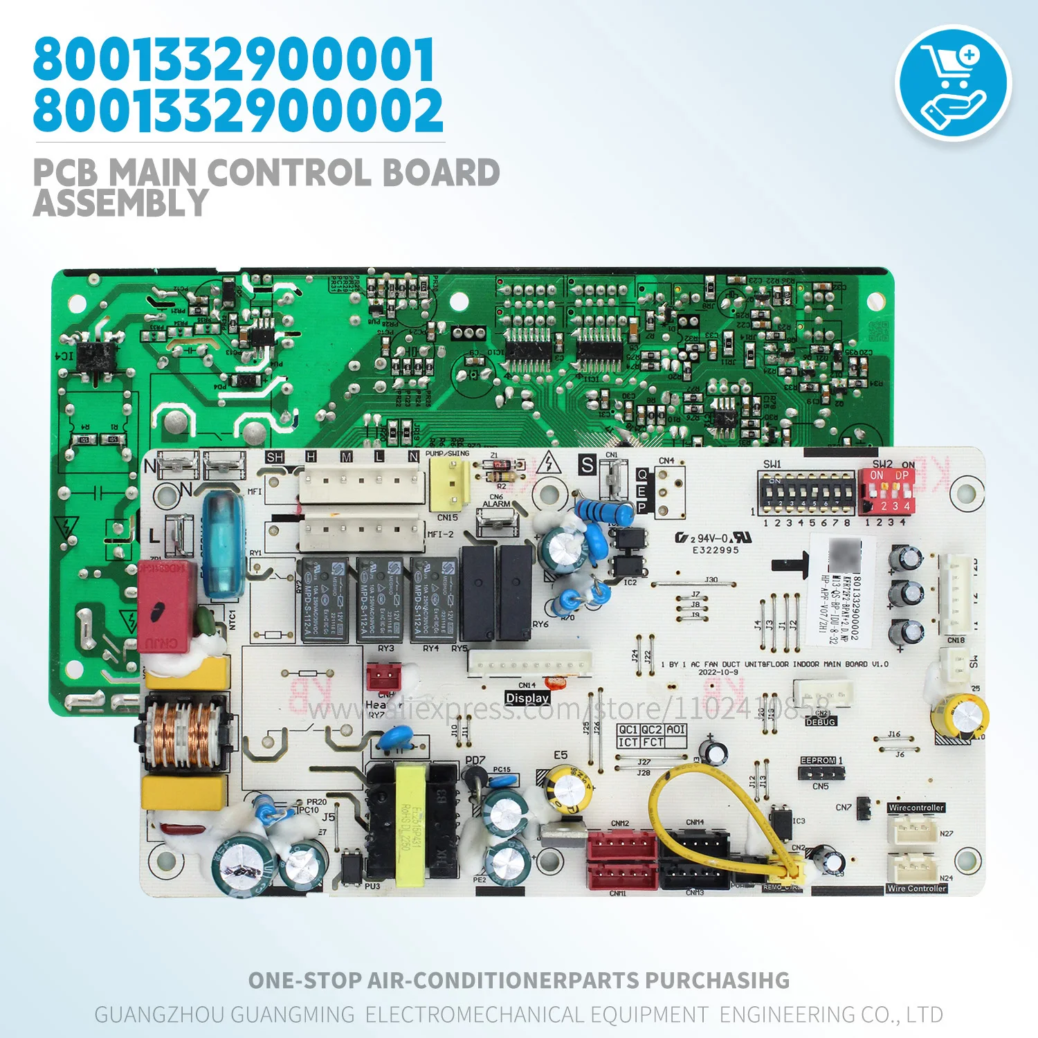 

Плата управления PCB в сборе 801332900002 KFR72F2-BPAY+2.D.NP 801332900001 LF72F2-AY3.D.NP для внутреннего блока VRF HVAC Chigo