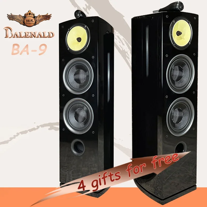 Balenald Speaker BA-9 Three-way Speaker Dual 8-inch Audiophile-grade Passive Floor-standing HIFI Speaker Nautilus Audio