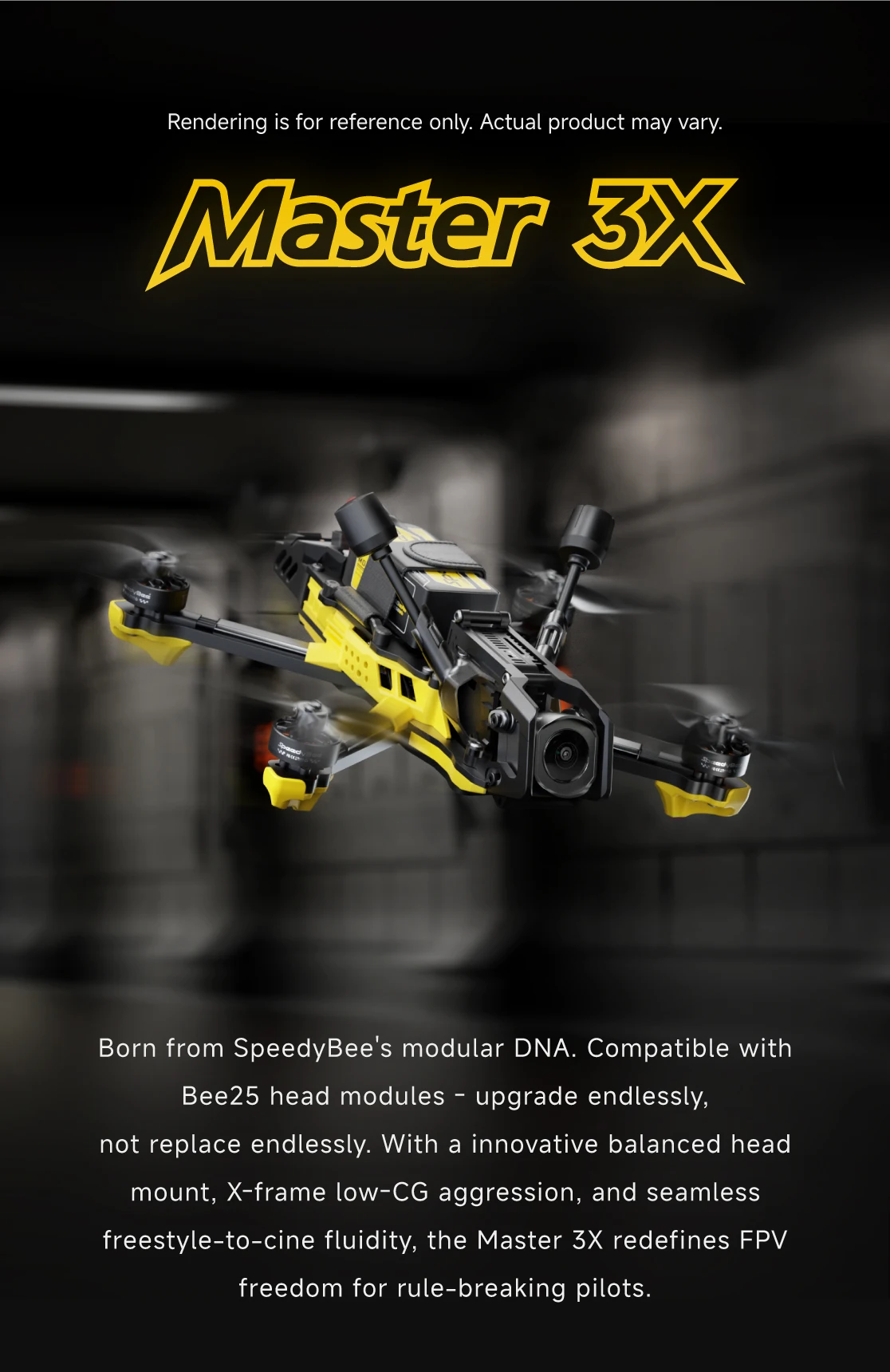 SpeedyBee Master 3X Modular O4 Pro PNP ELRS HD Digital VTX Freestyle Racing Drone DIY Parts
