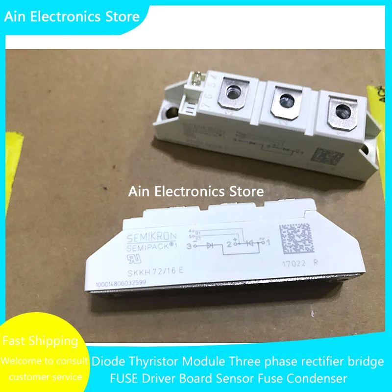 

SKKH106/16E SKKH92/14E SKKH72/16E SKKH57/18E SKKH42/18E SKKH132/16E/12E/14E/18E NEW AND ORIGINAL THYRISTOR MODULE IN STOCK