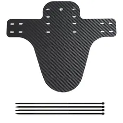 Carbon Pattern Bicycle Fender Portable Road Mountain Bike Mud Guard Bike Front Rear Wheel Mudguard Ultralight MTB Fender