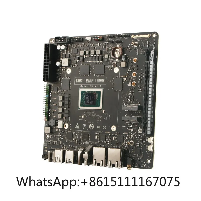 World's First Open Source Arm V9 Mini ITX Motherboard Orion O6 12-Core CPU 28.8TOPS NPU LPDDR5 PCIe Gen4 x16