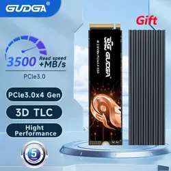 GUDGA NVME SSD M2 512 Гб Pcie 3,0 жесткий диск Ssd M.2 2280 радиатор Внутренний твердотельный накопитель для ноутбука и настольного компьютера