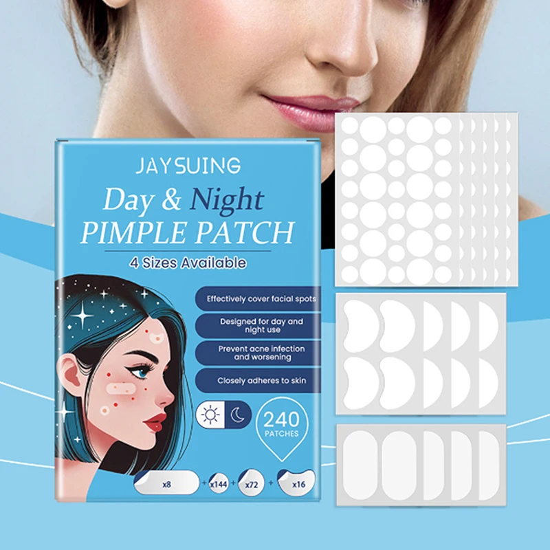 240pcs Repair Acne Patch Facial Skin Care Fade Blemishes Pimple Marks Closed Acne Blemishes Cover Acne Pimple Repair Patch