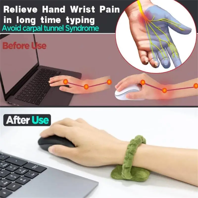 Multi-purpose Wrist Pad Mouse Wrist Guards Hair Band Mouse Wrist Soft Freely Moveable Wrist Hand Pillow For Office Worker Gamer