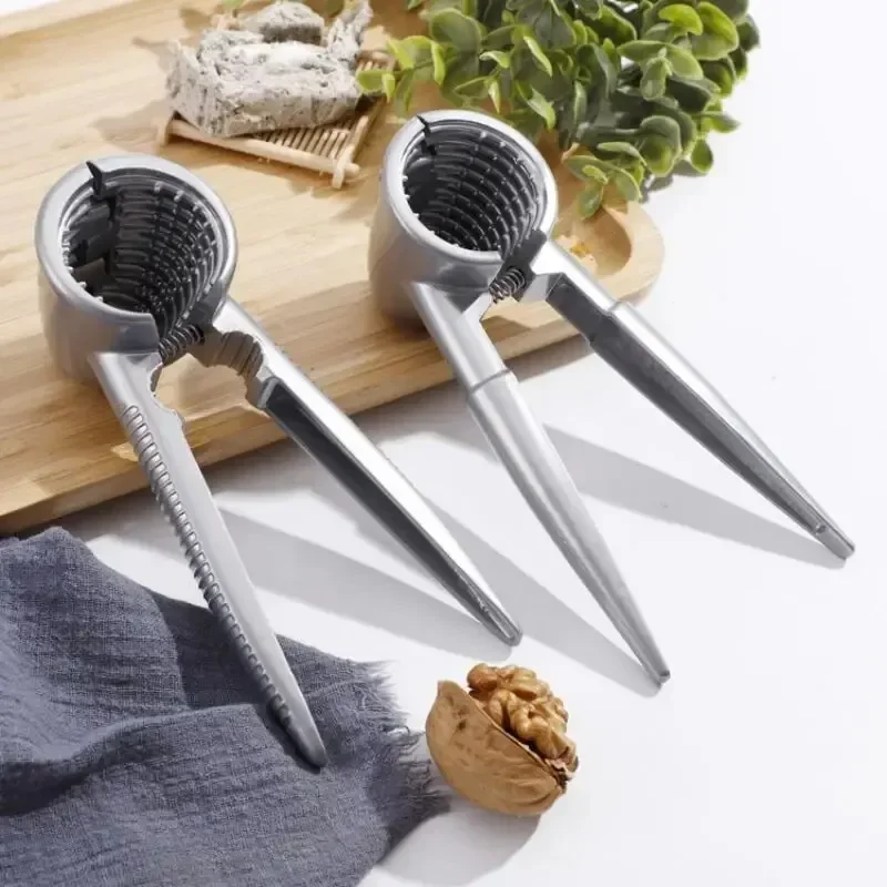 1PC ​Stainless Steel Multi-Functional Nut Cracker Tool Non-Slip Grip Durable Ergonomic Design for Walnuts Chestnuts Hazelnuts view 3