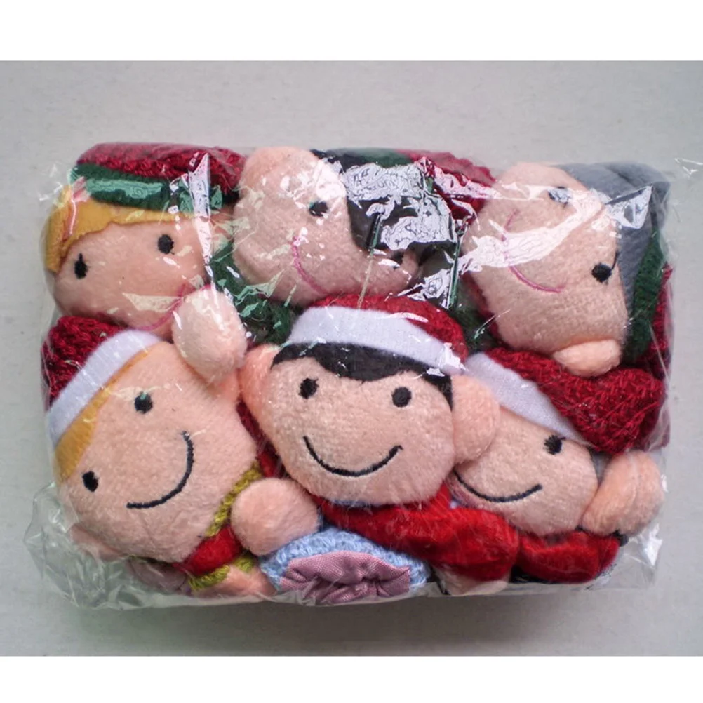 

6 PCS Story Finger Puppets Toy Toys Puzzle Kids Christmas Hand Child Childrens