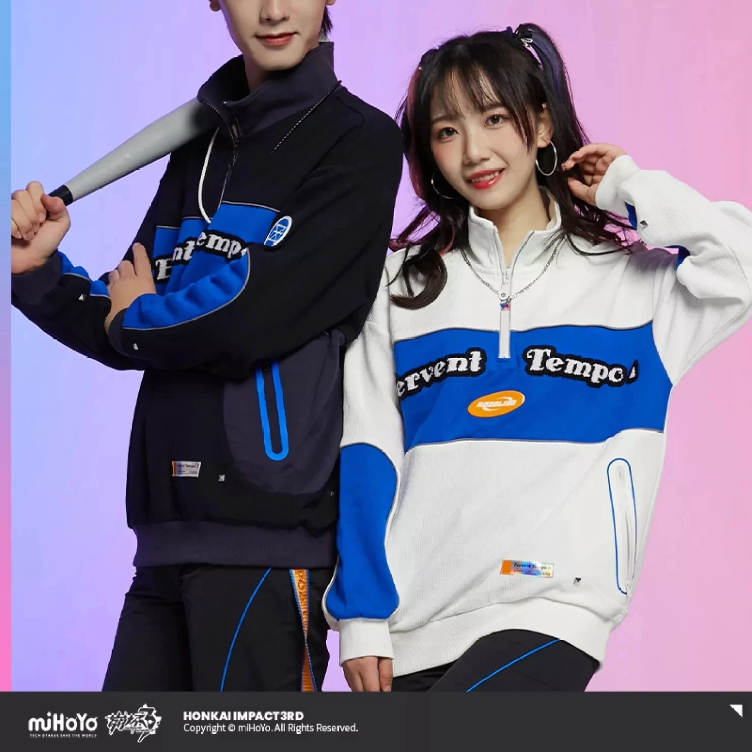 

Game Honkai Impact 3 Fervent Tempo Δ 8-bit Themed Cosplay Sports Sweatshirt Anime Top Halloween Cotton Costumes Olenyeva Pendant