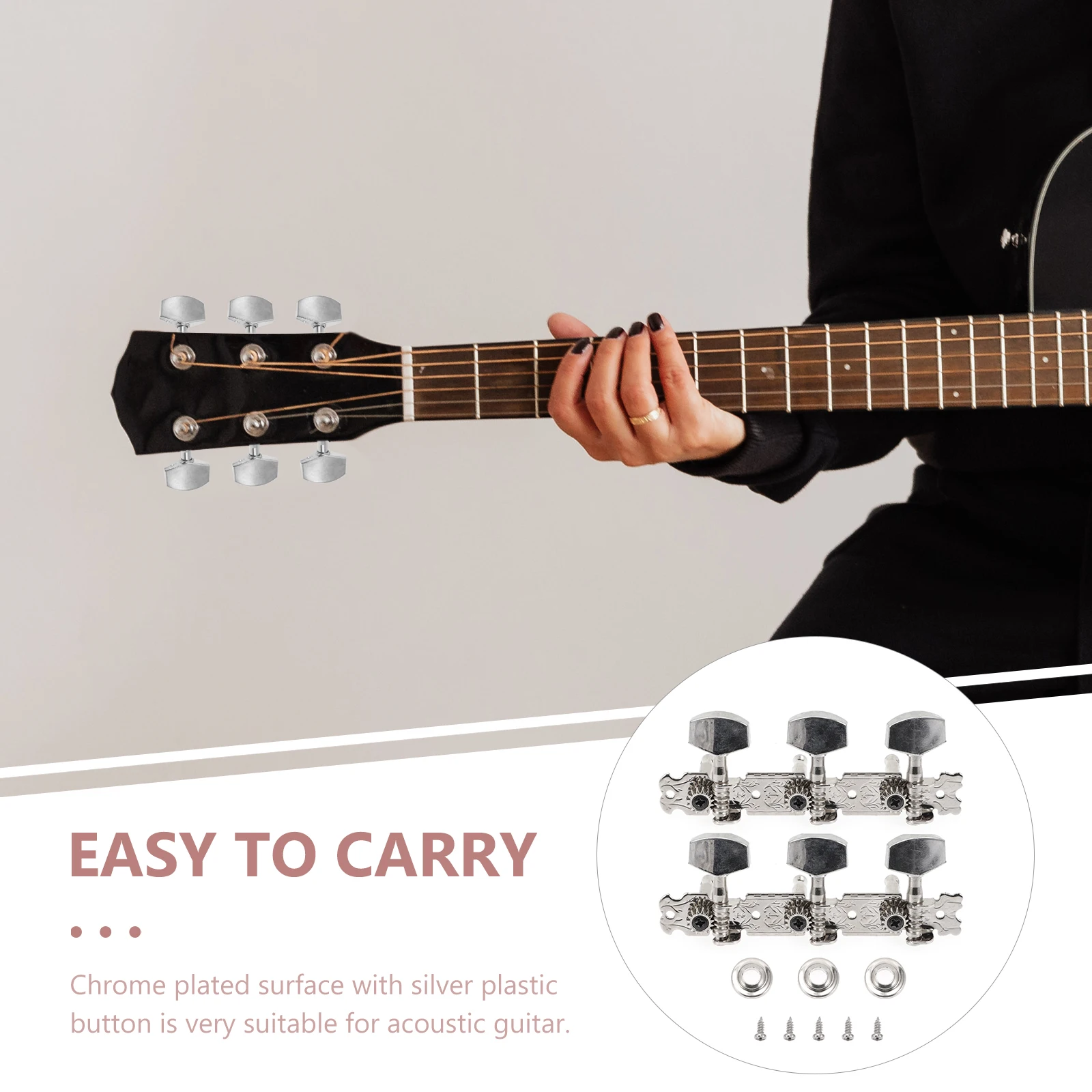

Knob Head Pegs for Electric Guitar Tuning Keys Classical Tuners Locking Machine Accessories Acoustic Vintage