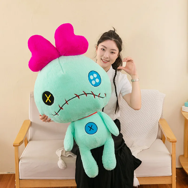 سانريو ليلو وستيتش سكرومب ألعاب من القطيفة أنيمي بلوشي ستيتش الدمى Kawaii الكرتون الوردي وسادة لينة محشوة هدية الأطفال عيد الميلاد
