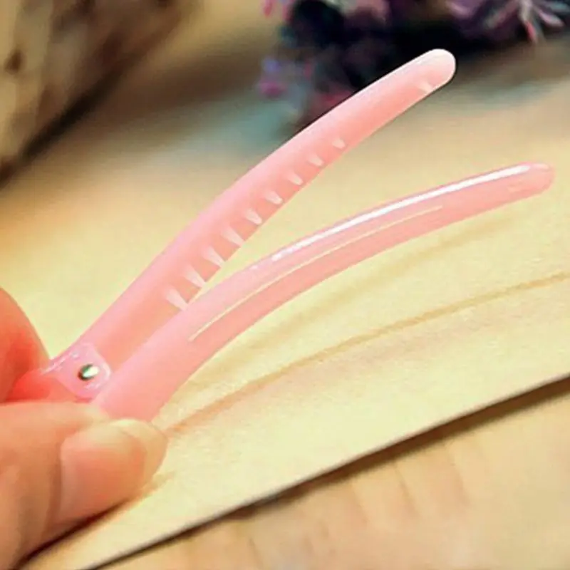 Women Girls Sweet Jelly Candy Color Single Prong Hair Clip Semi Transparent Hairdressing Non-Slip Alligator Barrettes