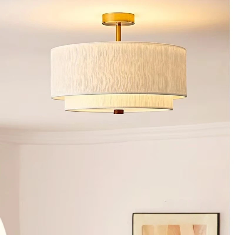 Japan Retro Pendant Lights Medieval Suspended Lighting Living Room Bedroom Restaurant Rotundity Home Decor Xuan Paper Chandelier