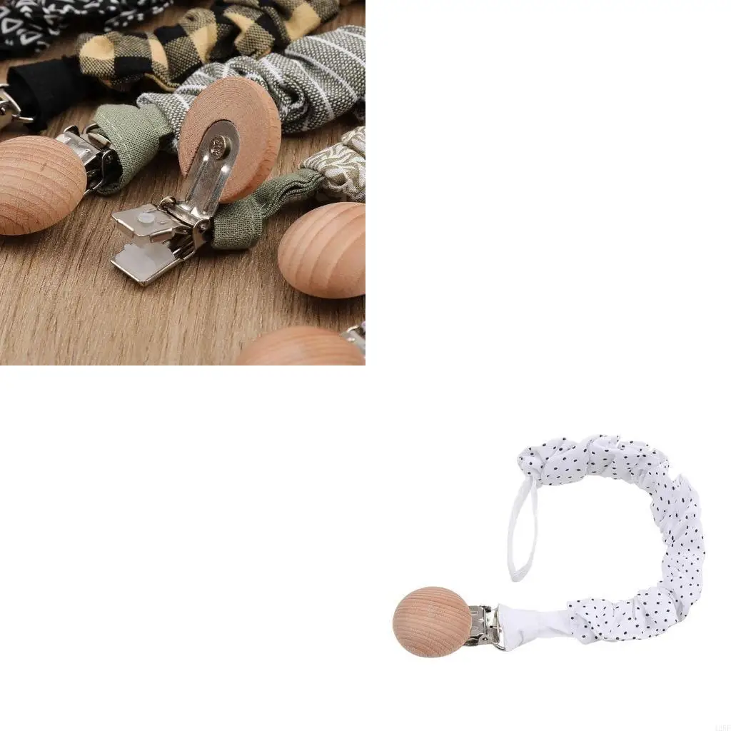 

Safety Cotton Teether Infant Dummy Pacifier Soother Nipple Clip Chain Anti-lost 425F