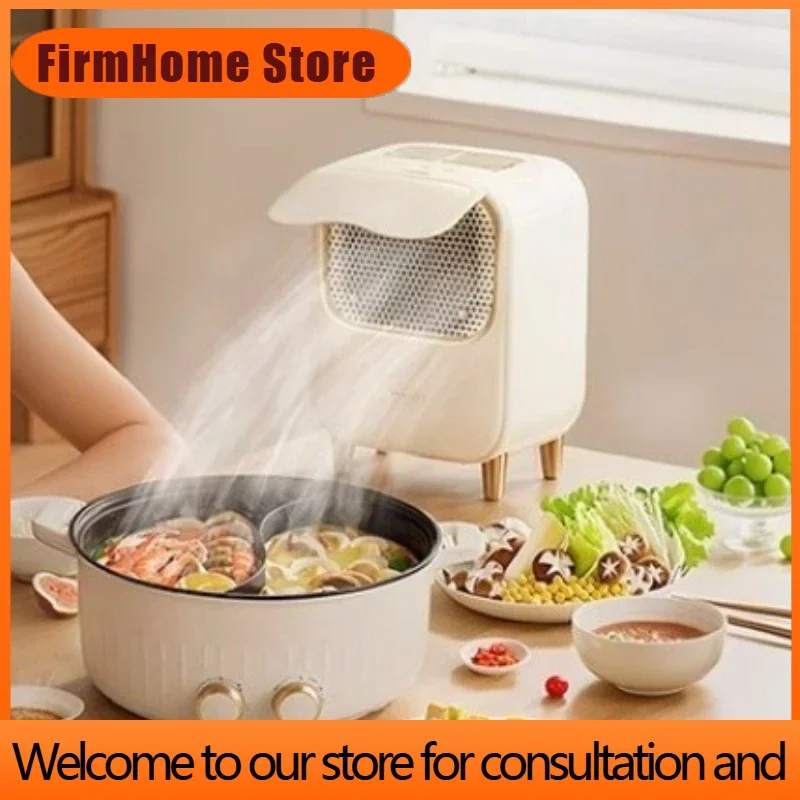 FirmHome StoreDesktop Range Hood, Barbecue Hot Pot, Desktop Portable Small Household Mobile Range Hood Super Suction New Model
