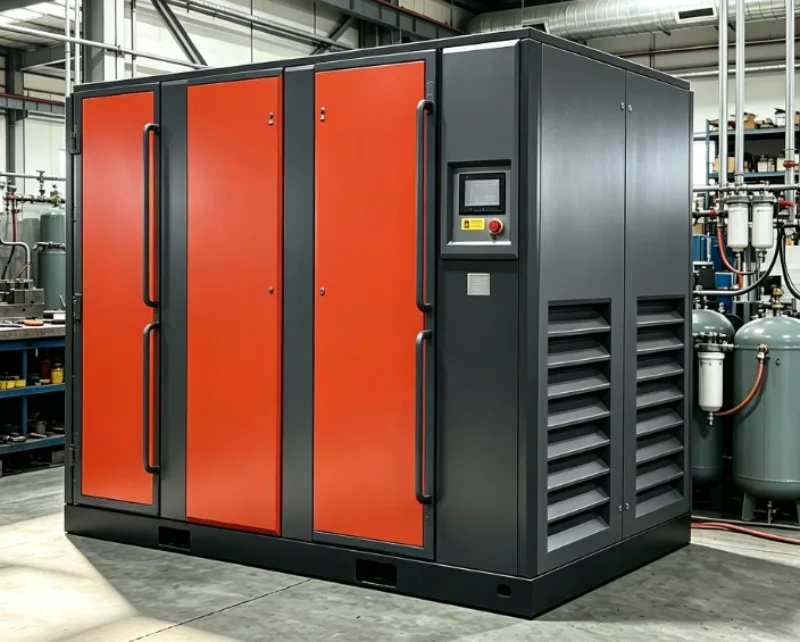 15kW 20HP PM VFD Screw Air Compressor, 16Bar All‑in‑one Compressor Unit With Tank Dryer Filter For Laser Cutting