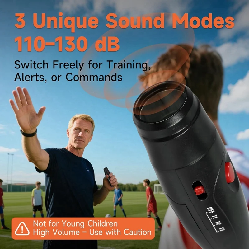 3 عبوات من صفارات الطوارئ الإلكترونية بدون نفخ للمدربين والحكام والمعلمين والاستخدام في حالات الطوارئ-A86Z #3