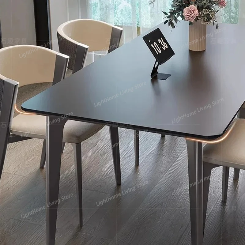 

Italian Luxury Dining Table Nordic Organiser Space Saving Dining Table Restaurant Home Metal Mesa Para Comedor Home Furniture