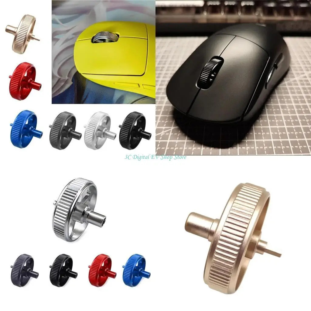 E74D Mouse Pulley Scroll Wheel Mouse Aluminum Alloy Rolling Wheel for GPROWireless GproX Superlight 2DEX