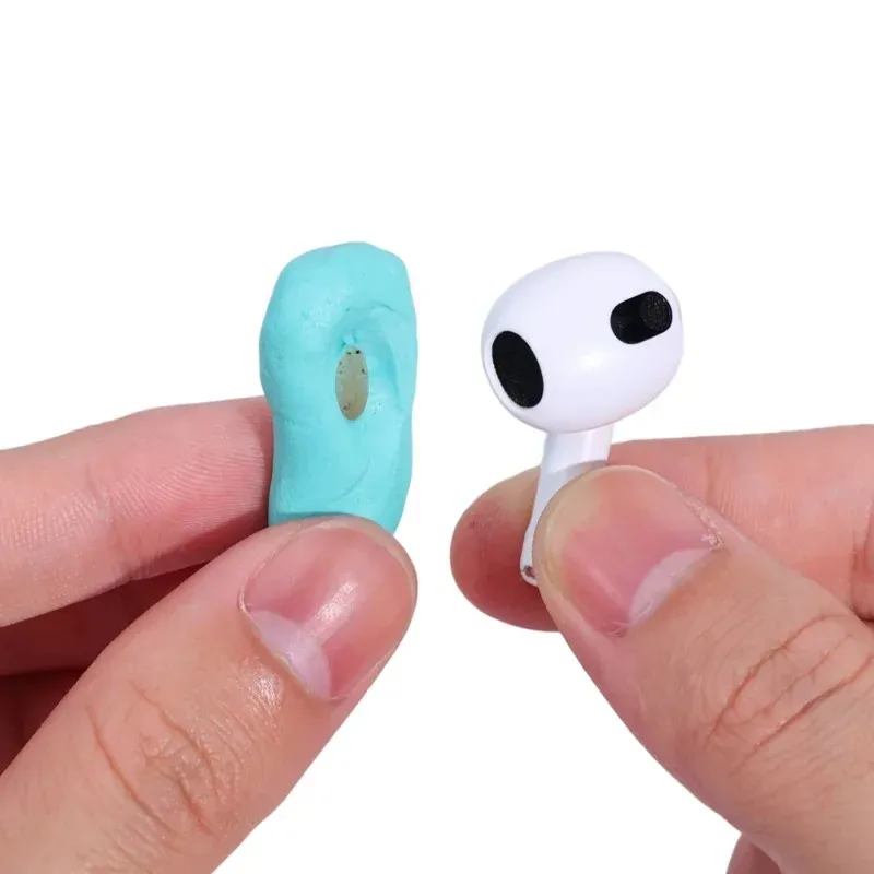 2026 AirPods Cleaning Putty Kit Reusable Blue Tacky Glue for Wireless Earbuds Headphones & Charging Ports Non-Toxic Non-Marking
