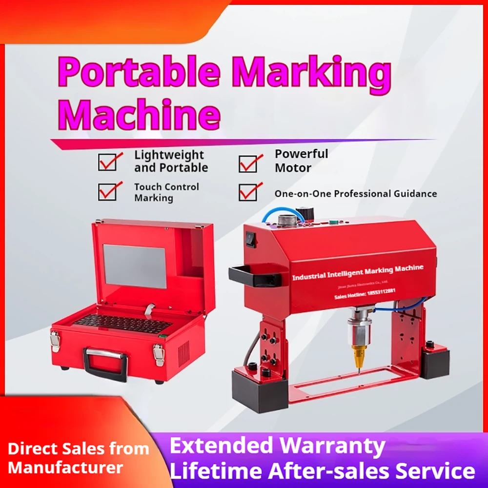 170x110mm Hand-held Portable Metal Signage Nameplate Marking Machine Electric Pneumatic Chassis Number Machine For Metal Parts