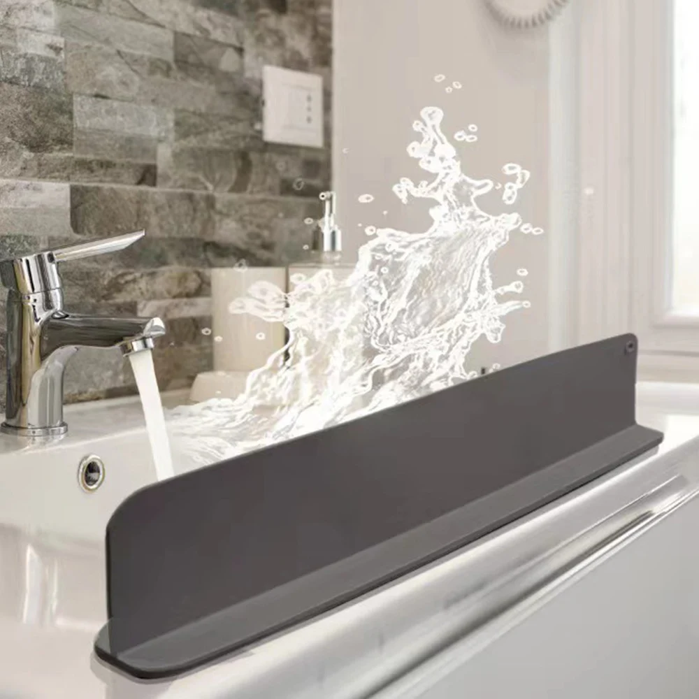 ถ้วยดูด Splash Guard อ่างล้างจาน Flap บล็อกห้องครัวน้ำ Barrier Oil-Proof Splashproof Baffle