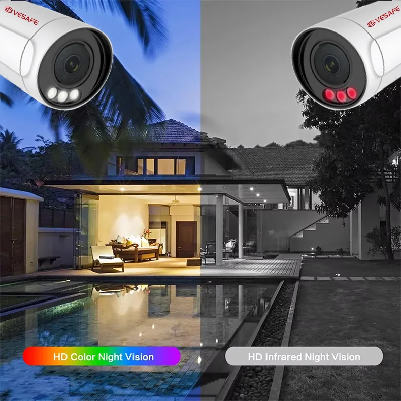 VESAFE المراقبة الخارجية تويا كيت 4 8ch 16 قناة 5mp Ip Poe كاميرا مصغرة Nvr Cctv الأمن Ip Poe نظام الكاميرا #4