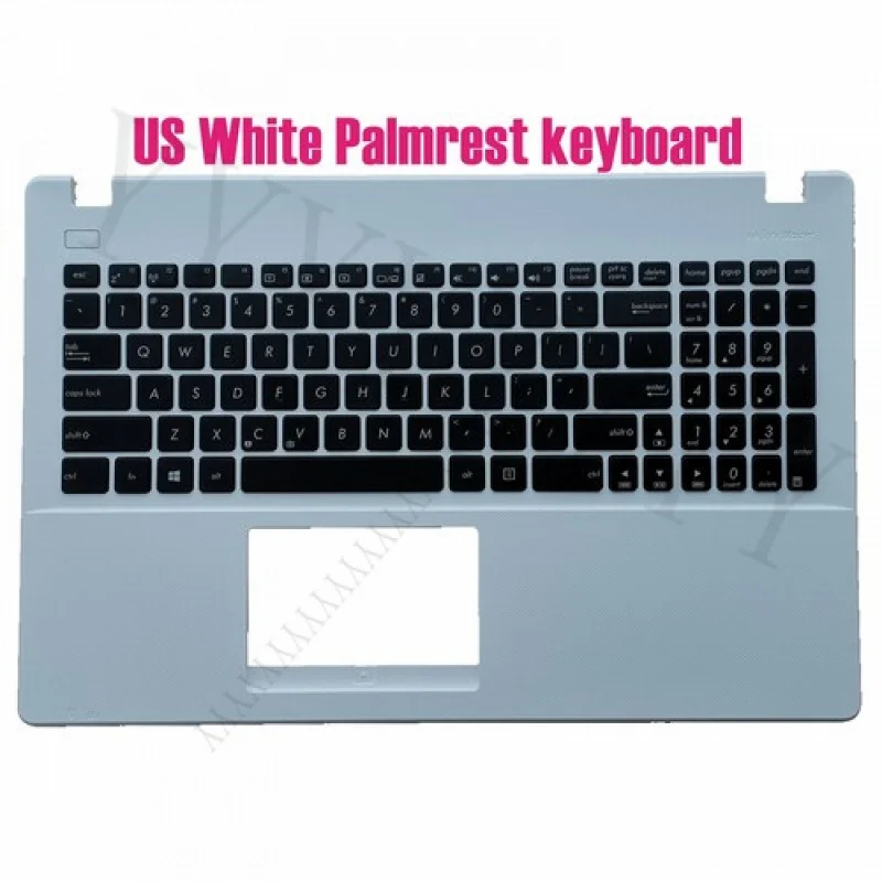 

QUS White Palmrest keyboard for Asus X551MA/F551MA/R512MA/P551MA/D550MA/A551MA