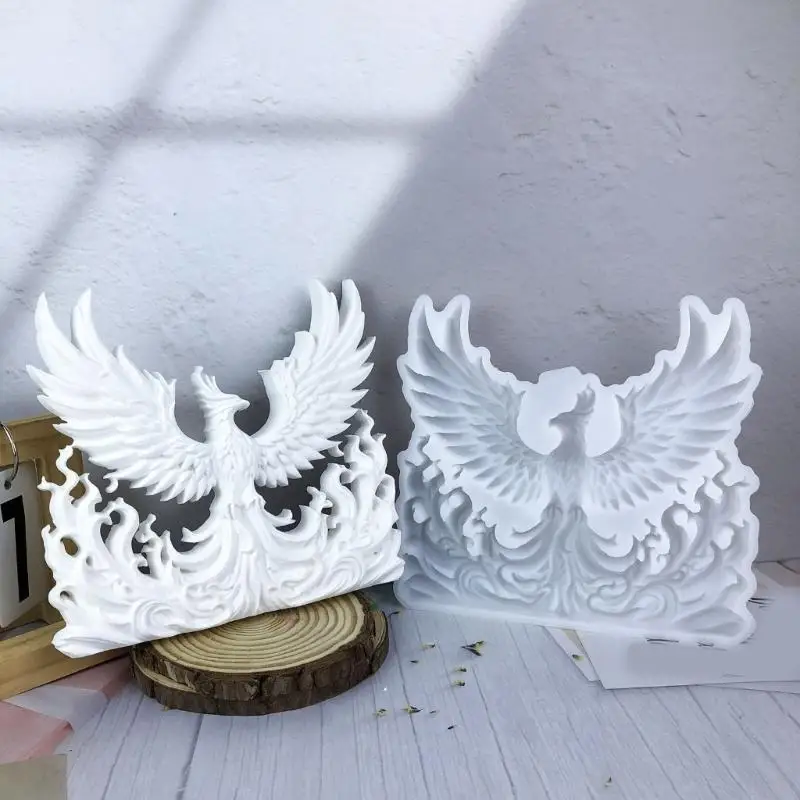 D0UF -Lebensmittel -Silikonform -Handwerksformen Phoenixe Form Wärmesistentes Silikonstruktur für Ofen- und Mikrowellengebrauch