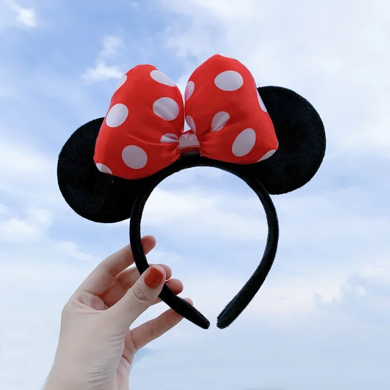 Anime Mouse Ear headband amusement park headband fish-scale sequin mesh party hat girl birthday gift image 3