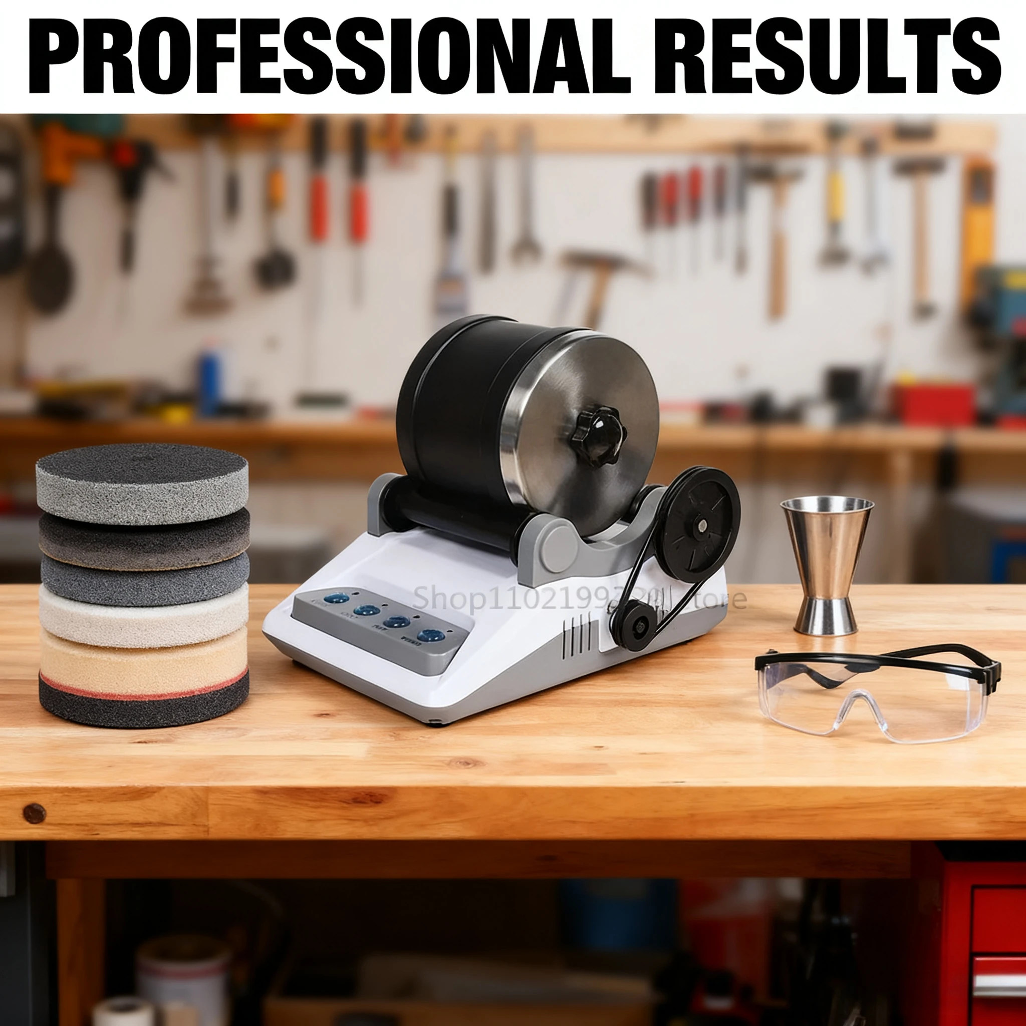 

110/220V Rock Tumbler Kit DIY Electric Rock Tumbler Toy with Rough Gemstones Polishing Grits for Adult Kids Polishing Machine