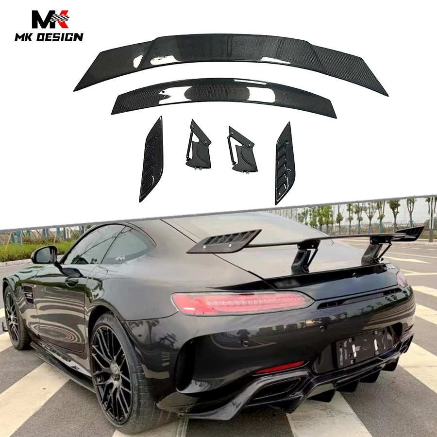 

Carbon Fiber RZ Style Rear Wing Trunk Spoiler for Benz AMG GT GTS GTC GTR C190 Coupe 2015-2019 Rear Trunk Lip Boot Spoiler Wing
