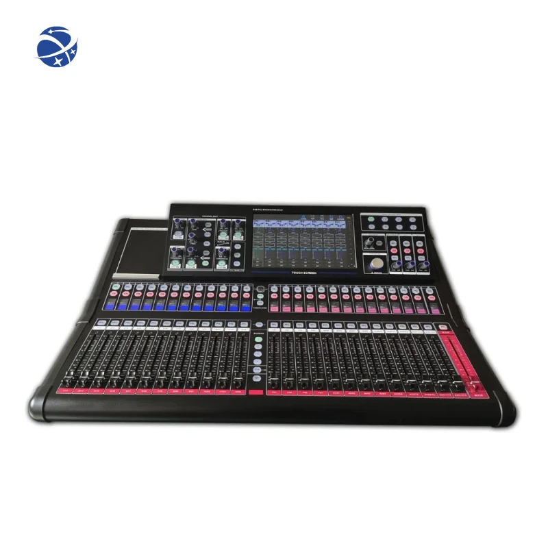 TRAIS Newly Design 24 Channels Professional Digital Audio Mixer Use for Wedding Scene Entertainment Performance Music Party