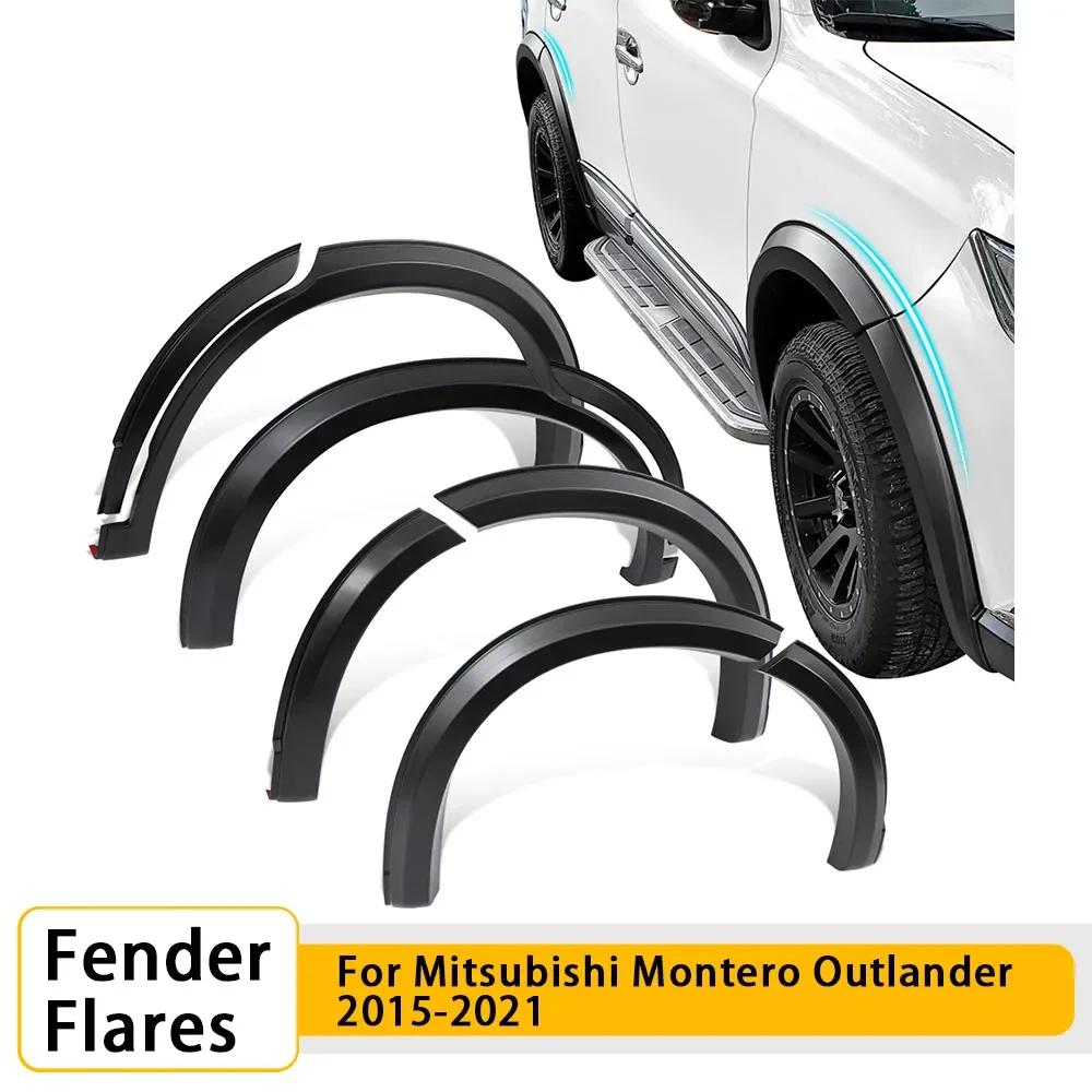 

Slim Fender Flares Wheel Arch For Mitsubishi Montero Outlander 2015-2021 Double Cabin Models Car Accessories Mudguards 8pcs/set