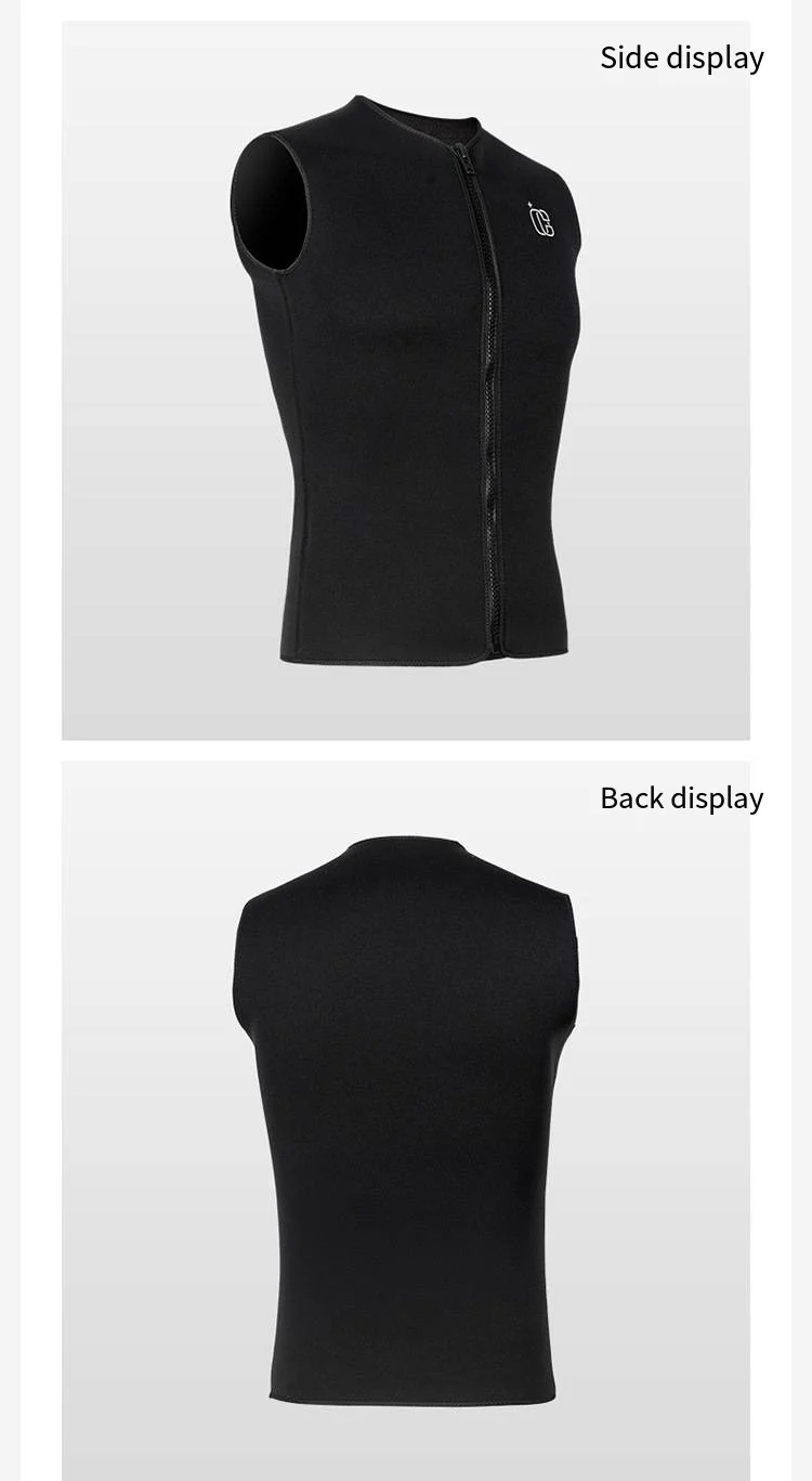 3MM Neopren-Thermo-Top ohne Kapuze für Herren und Damen – Ideal zum Tauchen, Surfen, Kajakfahren, Schwimmen und für Wassersport – Detail 10