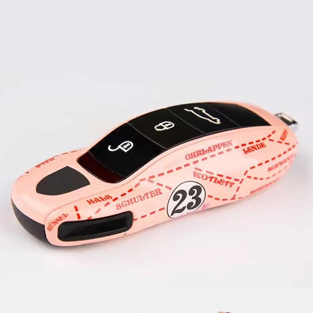 

Pink Pig Style Remote Key Cover Case Replace Fit For Porsche Cayenne Panamera Cayman Macan Boxster 971 718 911