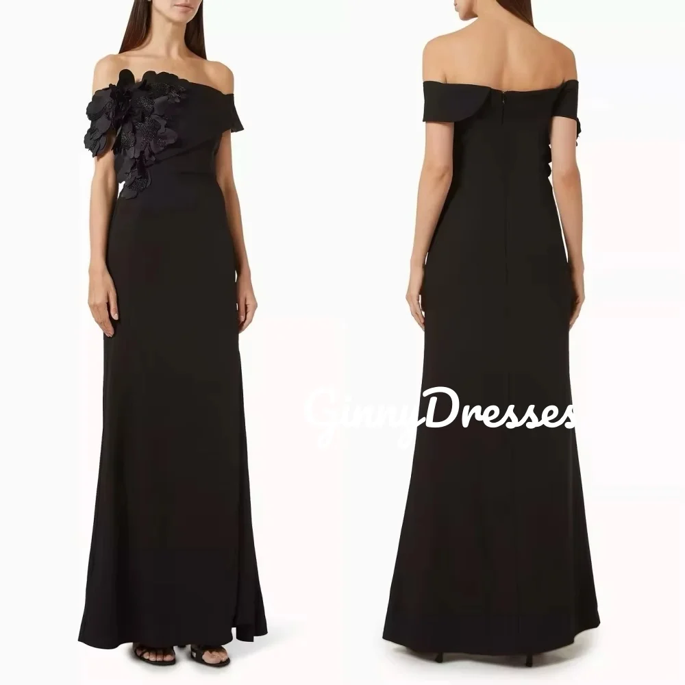 

Женские вечерние платья по индивидуальному заказу с открытыми плечами Русалка с короткими рукавами Вечерние платья на молнии длиной до пола для выпускного вечера Dre